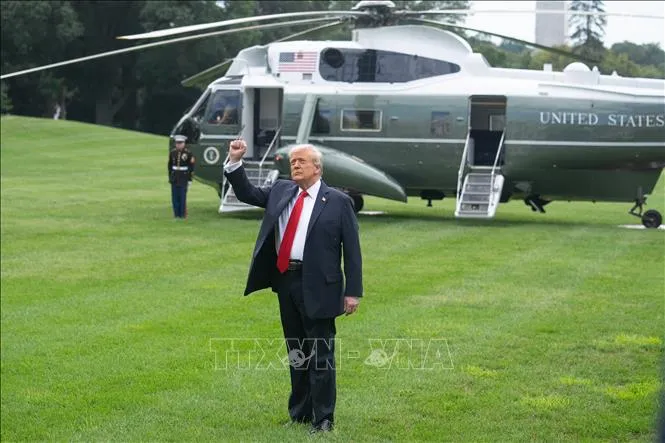 Tổng thống Mỹ Donald Trump tại Nhà Trắng ngày 7-9-2025. Ảnh: THX/TTXVN