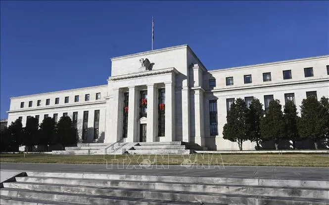Trụ sở Cục Dự trữ Liên bang Mỹ (FED) tại Washington DC. Ảnh: Kyodo/TTXVN