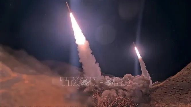 Tên lửa của IRGC. Ảnh minh họa: IRNA/TTXVN