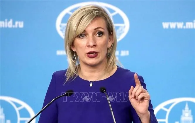 Người phát ngôn Bộ Ngoại giao Liên bang Nga Maria Zakharova. Ảnh: TASS/TTXVN