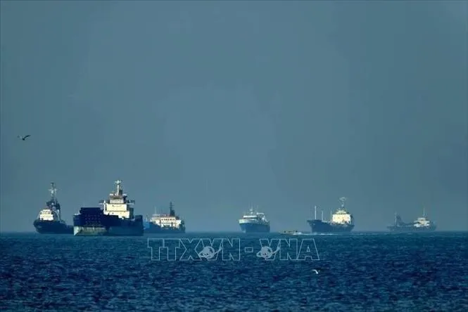Quang cảnh eo biển Hormuz. Ảnh: IRNA, THX/TTXVN