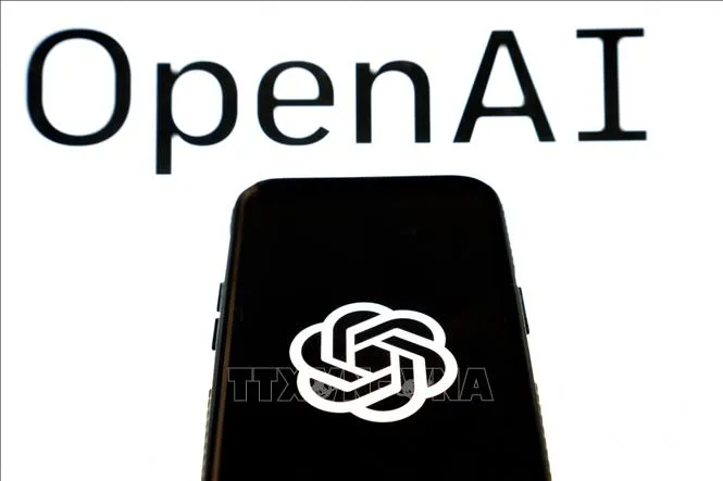 Biểu tượng ChatGPT của Công ty OpenAI tại một văn phòng ở Washington DC. Ảnh minh hoạ: philstar.com/TTXVN