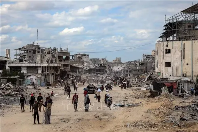 Người dân Palestine tại Dải Gaza. Ảnh minh họa: THX/TTXVN