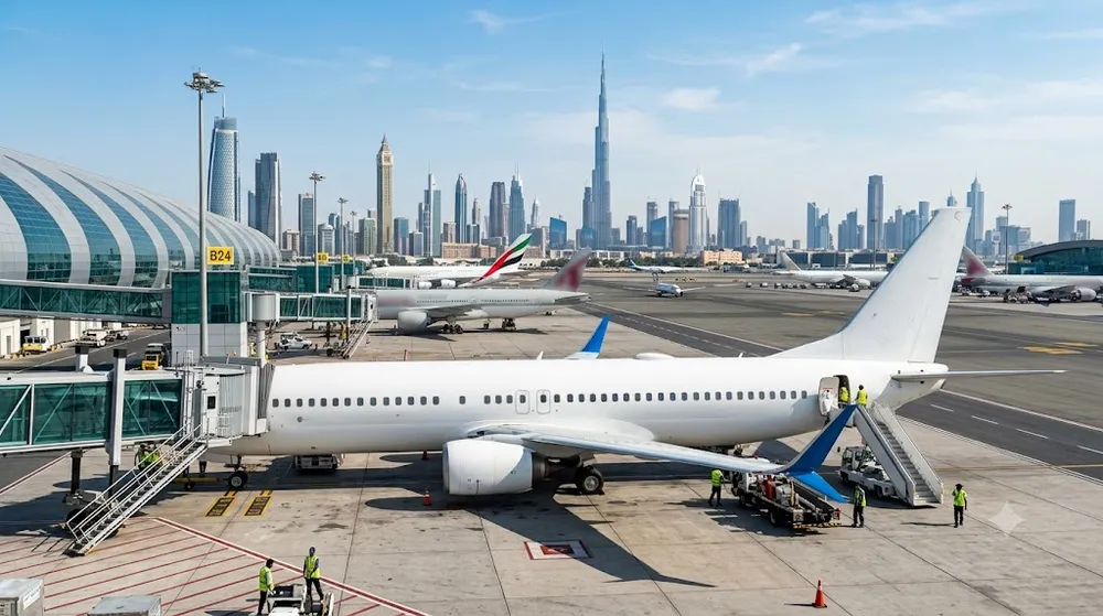 Ảnh minh họa máy bay Flydubai: AI
