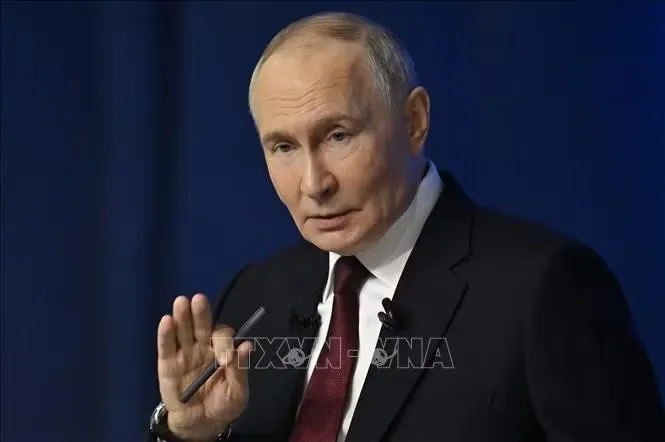Tổng thống Nga Putin. Ảnh minh họa: AA/TTXVN