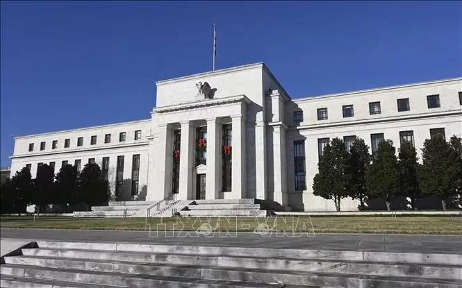 Trụ sở Cục Dự trữ Liên bang Mỹ (FED) tại Washington DC. Ảnh: Kyodo/TTXVN