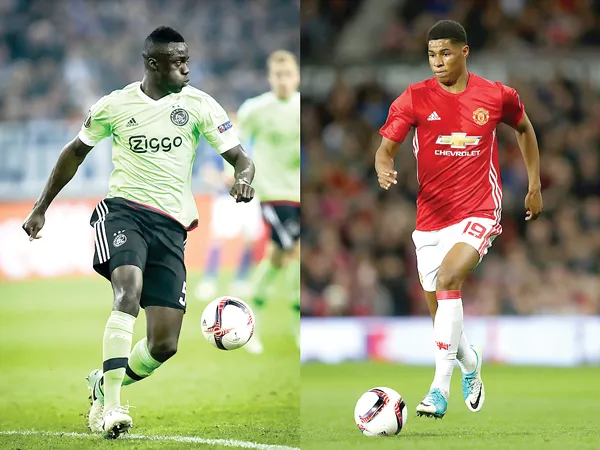 Davinson Sanchez (trái) sẽ có cuộc so tài thú vị với Rashford.