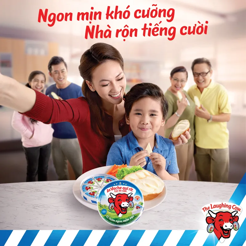 Phô mai Con Bò Cười công bố Chiến dịch  “Vị ngon mịn gắn kết tiếng cười”