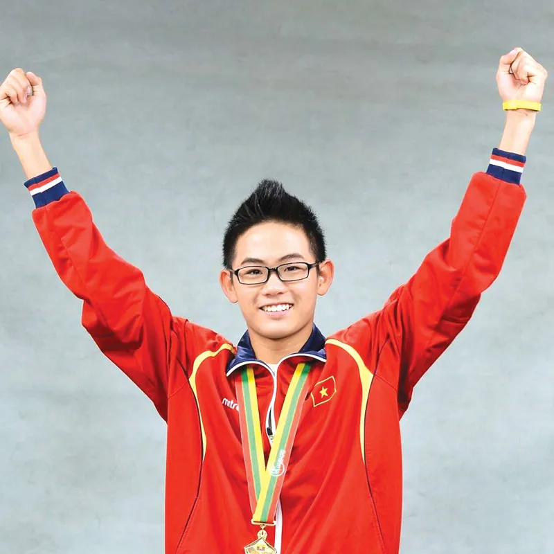 Kình ngư Lâm Quang Nhật hướng đến cú hat-trick vàng ở đấu trường SEA Games. Ảnh: T.L