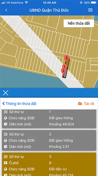 Tra cứu thông tin quy hoạch trên điện thoại ảnh 1