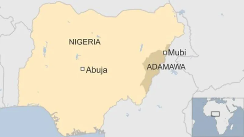 Thị trấn Mubi ở bang Adamawa, Đông Bắc Nigeria
