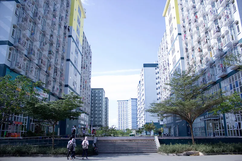 Khuôn viên Ký túc xá ĐHQG TPHCM