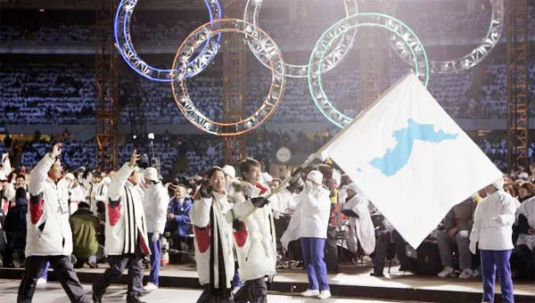 Hai miền Triều Tiên cùng diễu hành tại Olympic PyeongChang ảnh 1
