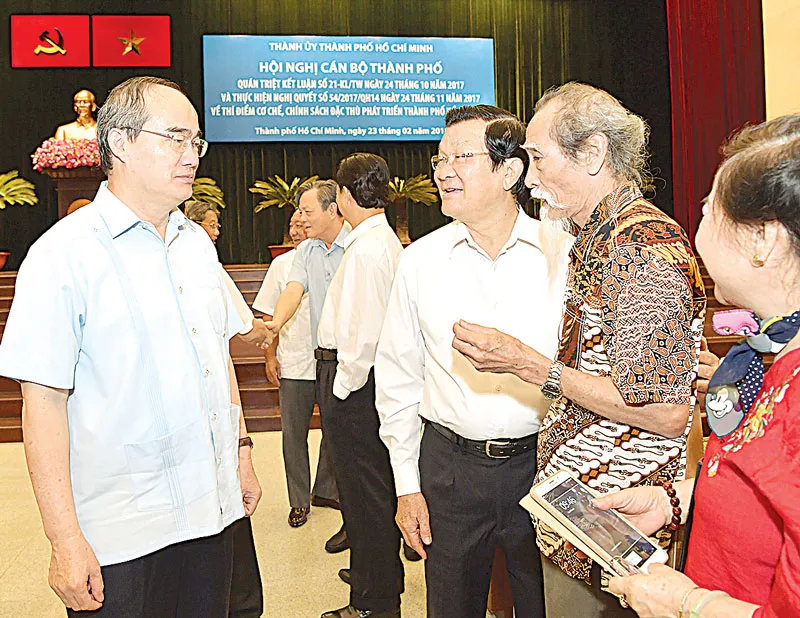 Bí thư Thành ủy TPHCM Nguyễn Thiện Nhân: Đột phá công tác cán bộ, triển khai hiệu quả cơ chế đặc thù ảnh 1