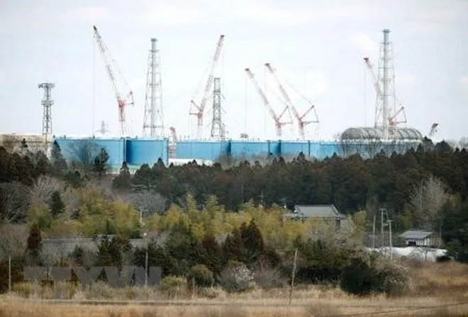 Nhà máy điện hạt nhân Fukushima Daiichi ở Okuma hiện vẫn nằm trong khu vực bị phong tỏa và cách ly sau thảm họa động đất và sóng thần. (Nguồn: Kyodo/ TTXVN)