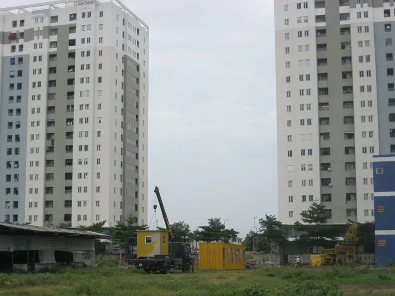 Khu vực được quy hoạch xây dựng Trạm ép rác kín  Ảnh: TRÀ GIANG