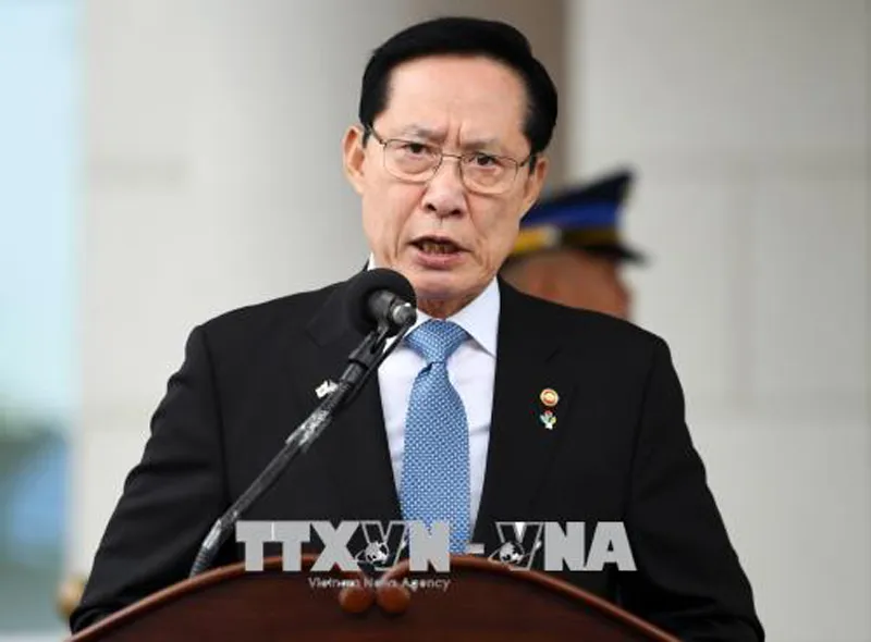 Bộ trưởng Quốc phòng Hàn Quốc Song Young-moo.  Ảnh: YONHAP/TTXVN
