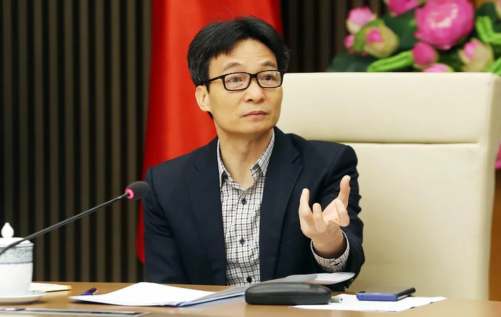 Phó Thủ tướng Vũ Đức Đam chủ trì cuộc giao ban khối giáo dục, đào tạo chiều 28-2. Ảnh: VGP