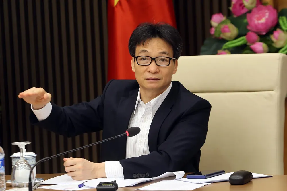 Phó Thủ tướng Vũ Đức Đam phát biểu tại buổi họp giao ban. Ảnh: VGP/Đình Nam