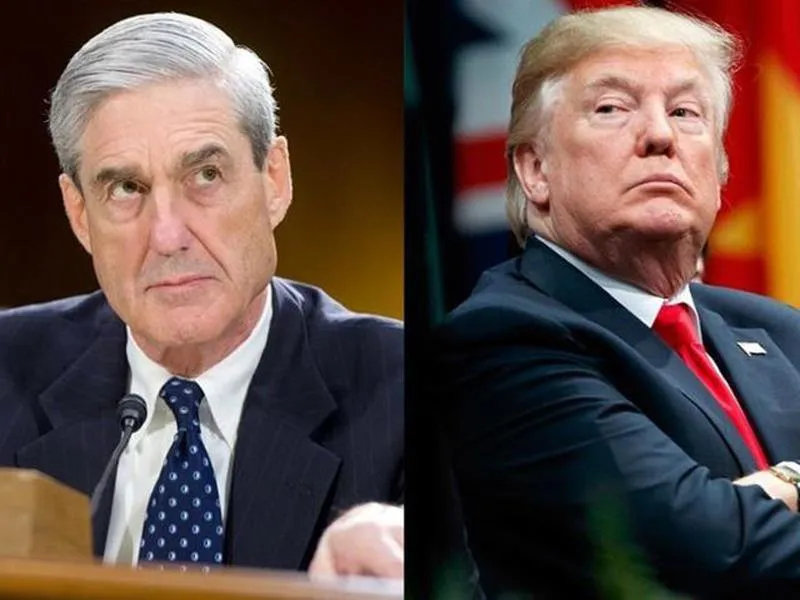 Tổng thống Mỹ Donald Trump (phải) và Công tố viên đặc biệt Robert Mueller (Ảnh: Getty)