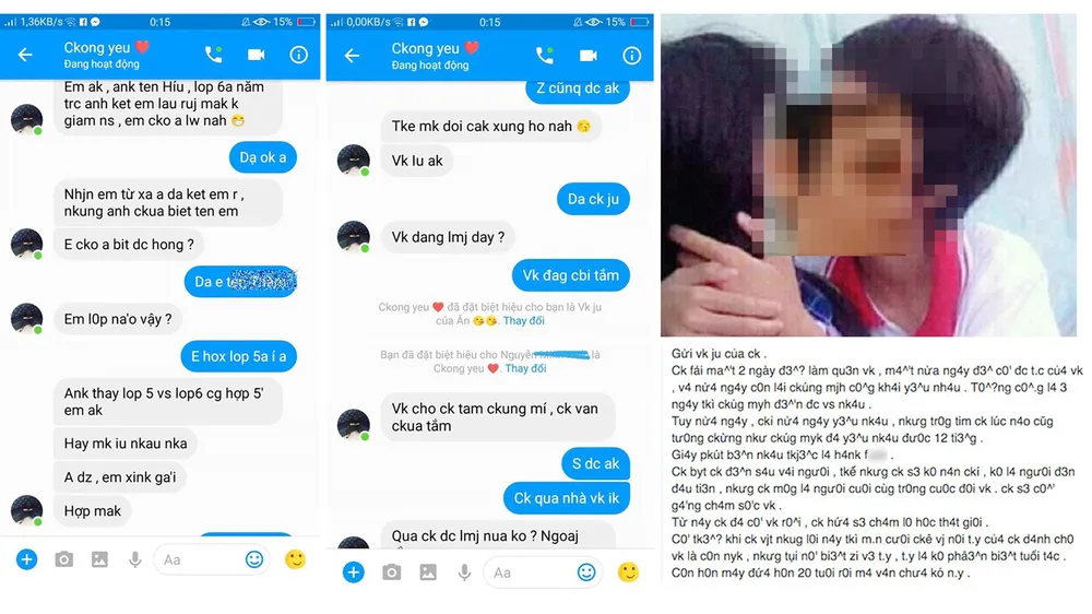 Những tin nhắn yêu đương mùi mẫn của học sinh cấp 1, cấp 2 trên mạng xã hội