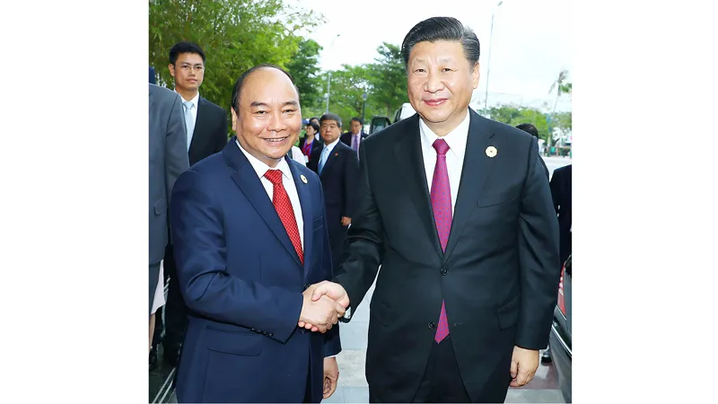 Thủ tướng Nguyễn Xuân Phúc hội kiến Tổng Bí thư, Chủ tịch Trung Quốc Tập Cận Bình