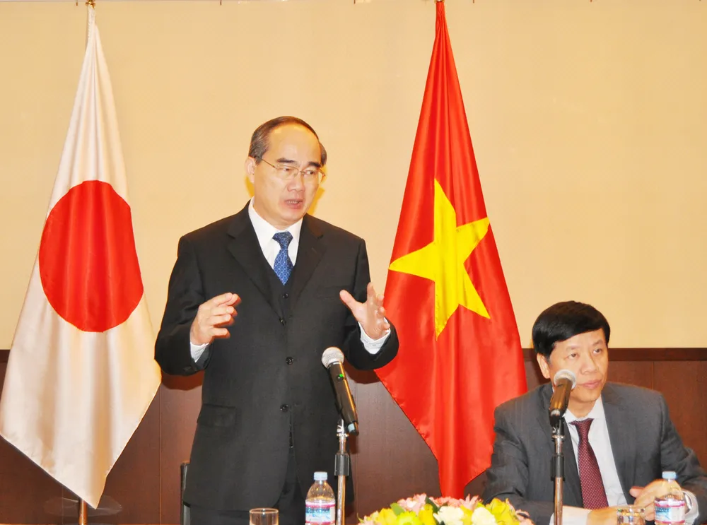 Bí thư Thành ủy TPHCM Nguyễn Thiện Nhân gặp gỡ kiều bào Việt Nam tại Nhật Bản ảnh 1