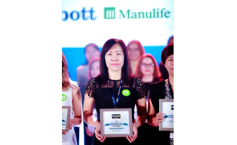 Manulife Việt Nam là nơi làm việc tốt nhất ngành bảo hiểm năm 2017