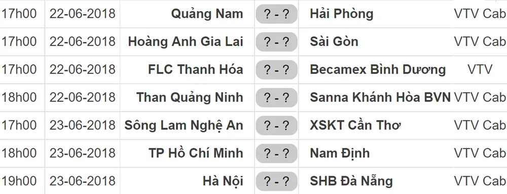 Lịch thi đấu vòng 15 Nuti Cafe V.League 2018: Hoàng Anh Gia Lai gặp Sài Gòn ảnh 1