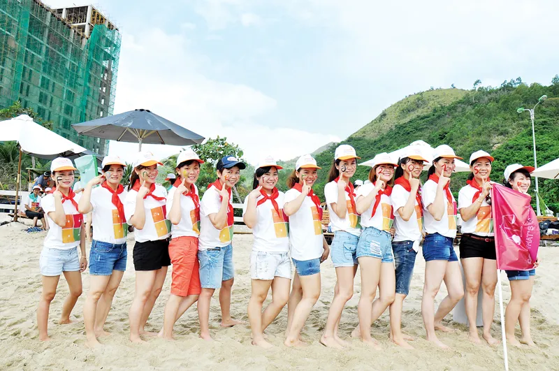 Một đoàn khách của Viettours  