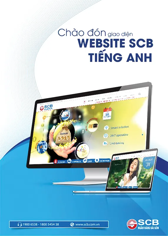 SCB ra mắt giao diện website tiếng Anh