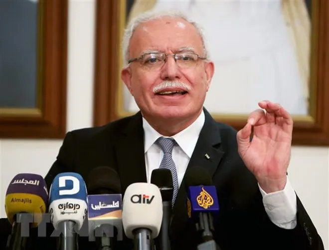 Ngoại trưởng Palestine Riyad al-Malki 