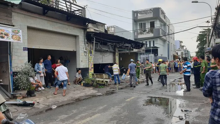 Hiện trường vụ cháy.