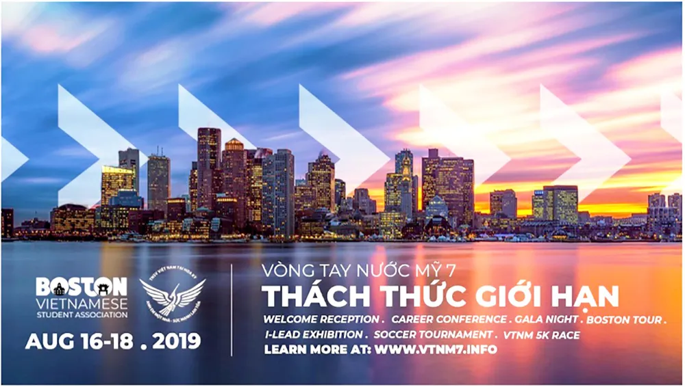 Poster quảng cáo chương trình Vòng tay nước Mỹ