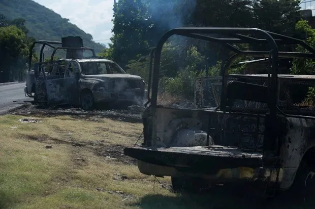 Hiện trường vụ tấn công. Ảnh: AP