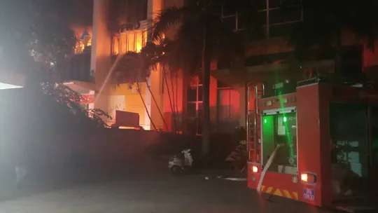 Hiện trường vụ cháy. Ảnh: nld