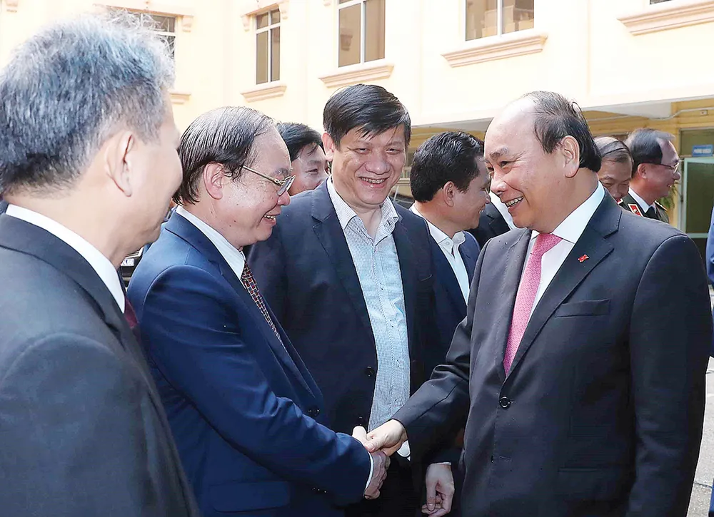 Thủ tướng Nguyễn Xuân Phúc và các đại biểu tham dự hội nghị. Ảnh: TTXVN