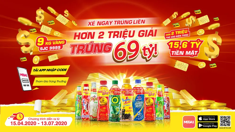 Cơ hội trúng lớn cùng chương trình khuyến mãi qua ứng dụng Mega1