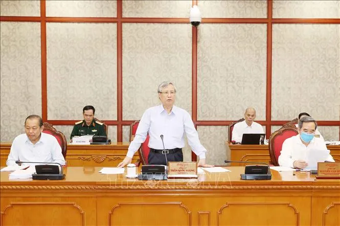 Bộ Chính trị làm việc với 11 đảng bộ trực thuộc Trung ương  ảnh 1