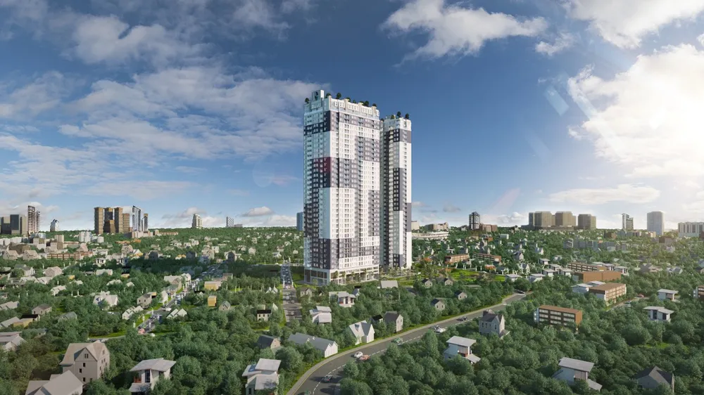 Phối cảnh dự án C-Sky View – tòa nhà cao nhất tỉnh Bình Dương