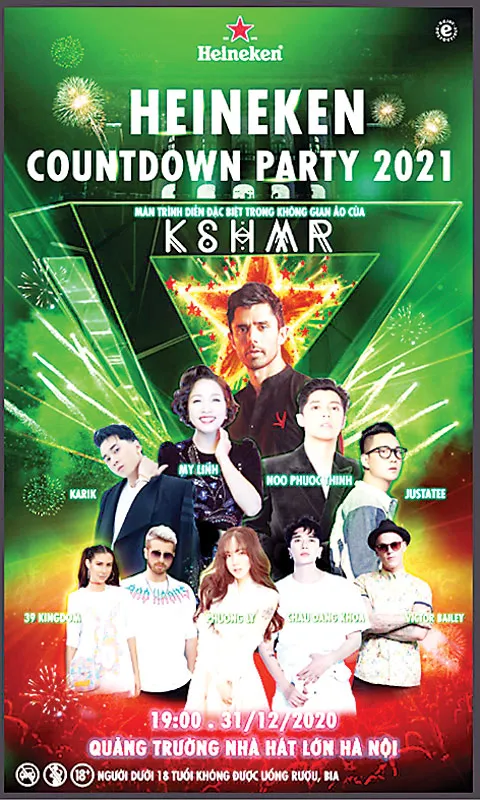 Đại tiệc âm nhạc Heineken Countdown trở lại 