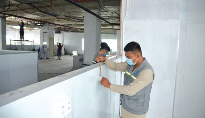 Hơn 20 ngày thần tốc cải tạo Trung tâm hồi sức tích cực người bệnh Covid-19 ảnh 1