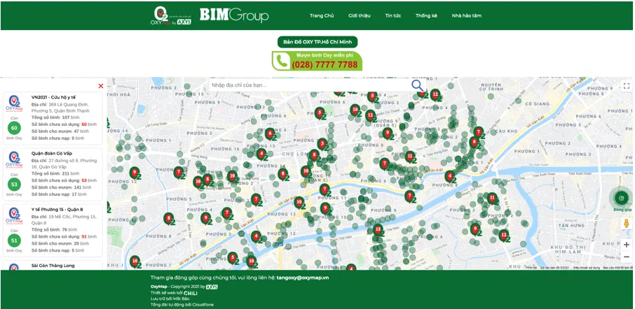 Hỗ trợ bình oxy miễn phí cho nhiều quận huyện và TP Thủ Đức ảnh 1