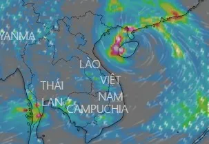 Bão số 7 trên khu vực đảo Hải Nam (Trung Quốc)