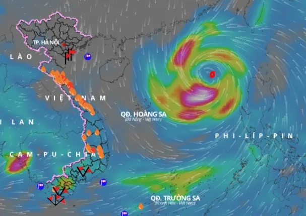 Chiều 12-10, bão số 8 vẫn di chuyển nhanh theo hướng Tây, giật cấp 13 ảnh 2