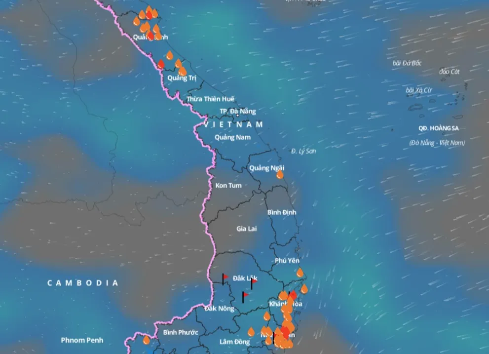 Nguy cơ lũ quét, sạt lở đất và ngập úng tại các tỉnh Trung Trung bộ ảnh 1