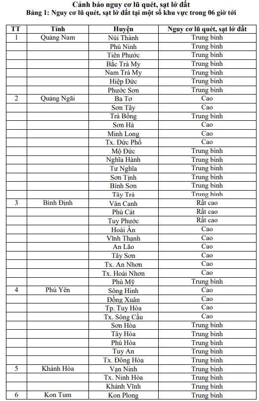 Mưa lớn ở khu vực từ Thừa Thiên-Huế đến Khánh Hòa còn diễn biến phức tạp ảnh 1