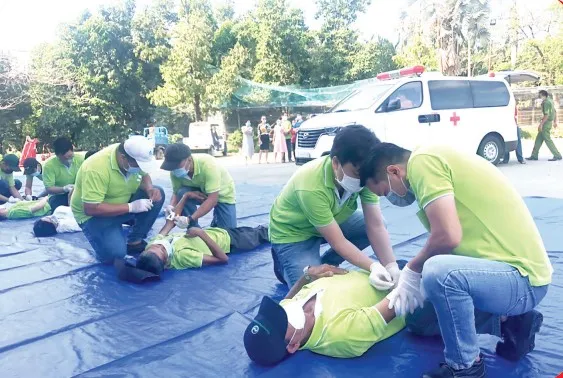 Diễn tập phương án chữa cháy, cứu hộ cứu nạn tại VWS ảnh 2