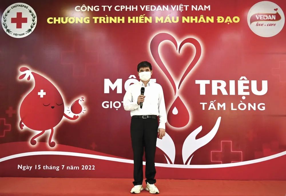 Công ty CPHH Vedan Việt Nam tổ chức chương trình hiến máu nhân đạo “một giọt máu - triệu tấm lòng”  ảnh 2