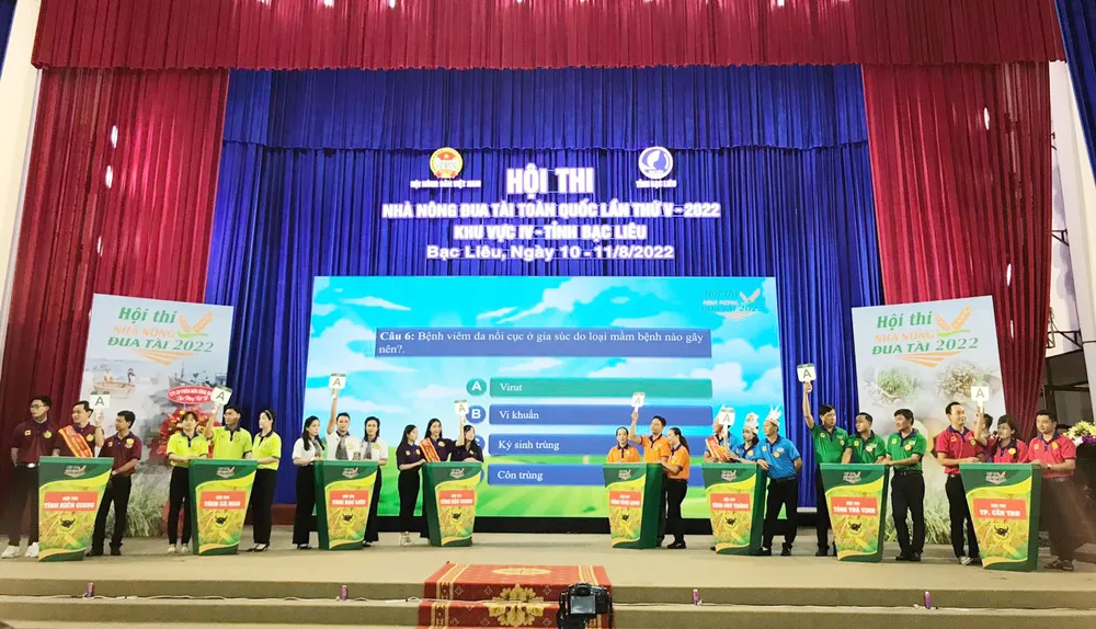 Các đội tham gia Hội thi Nhà nông đua tài toàn quốc lần thứ V – khu vực 4